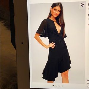 NWT Lulus No Live Knotted Midi Dress